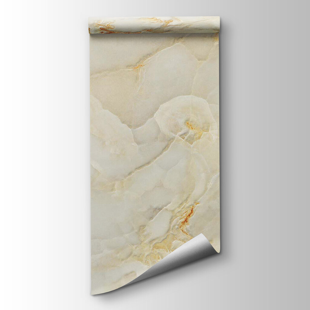 Cream areas, gold veins — product view