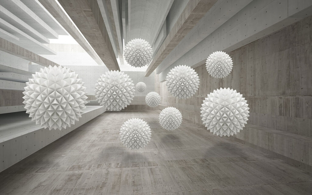 Spiky spheres in concrete — full design