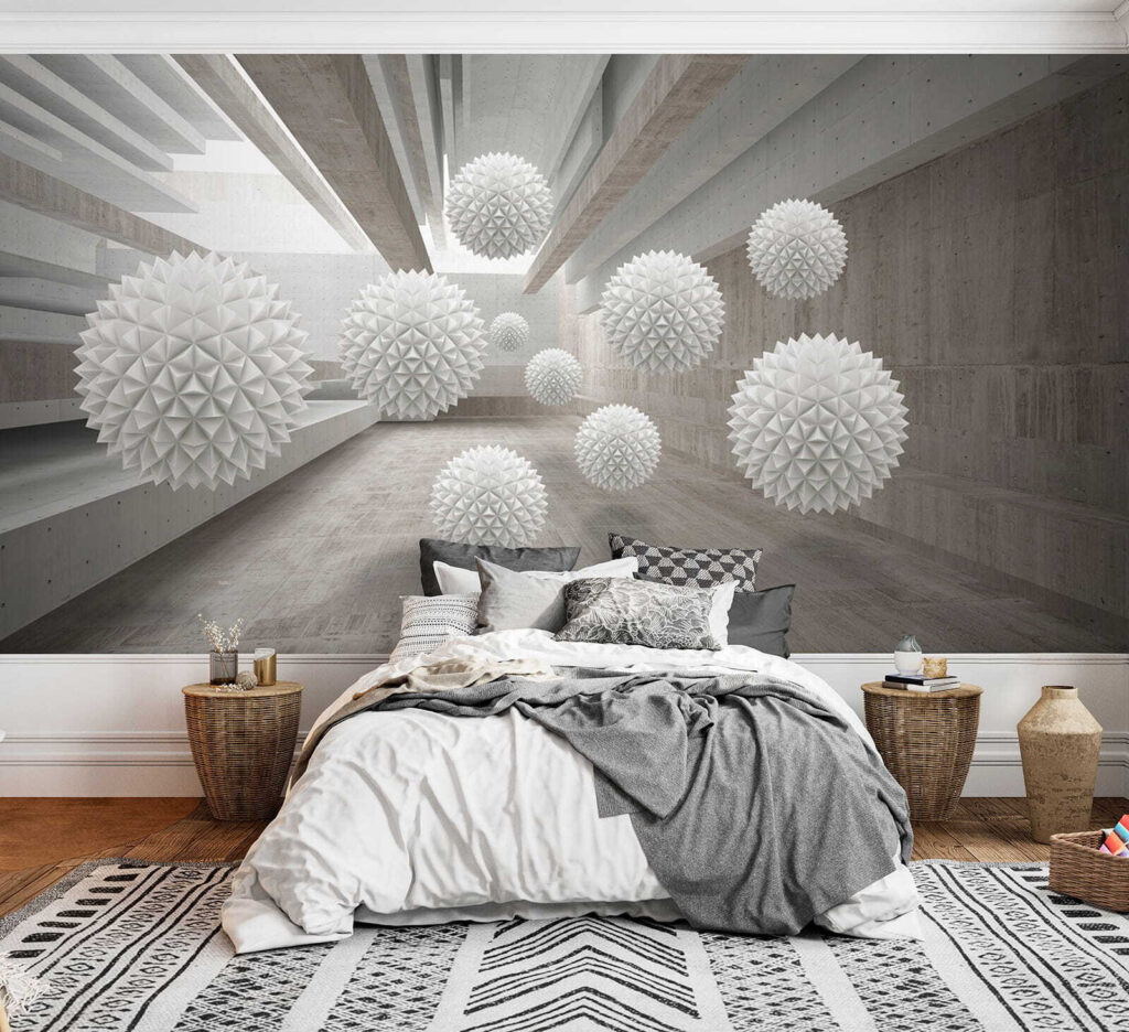 Spiky spheres in concrete — interior 4