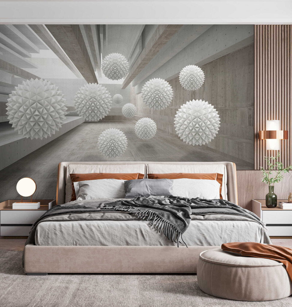 Spiky spheres in concrete — interior 5