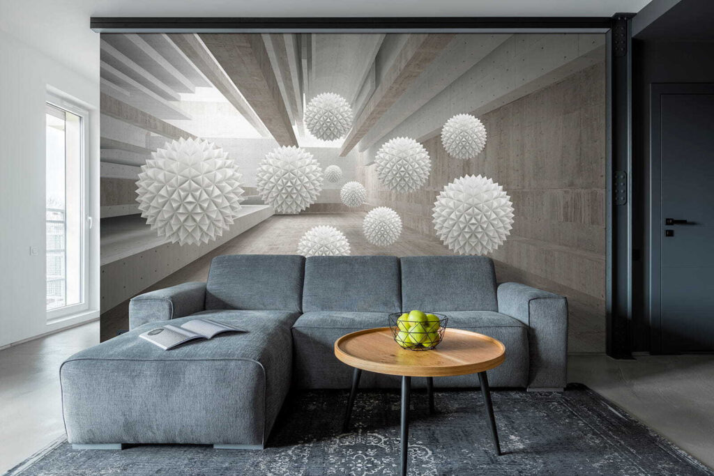 Spiky spheres in concrete — interior 7