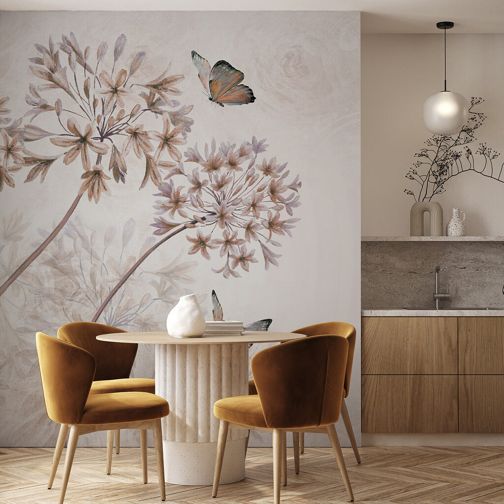 Butterflies and Alliums — interior 2