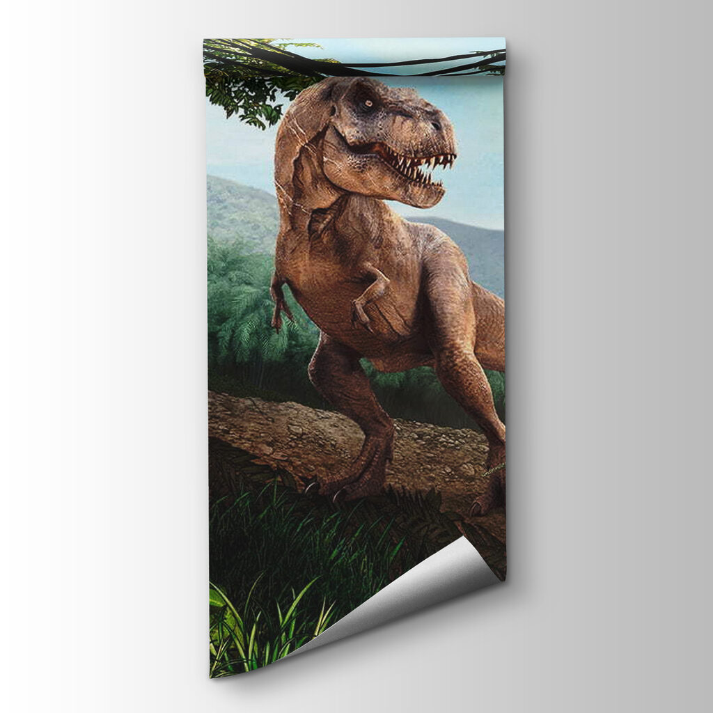 Dinosaurs on forest rock — product view