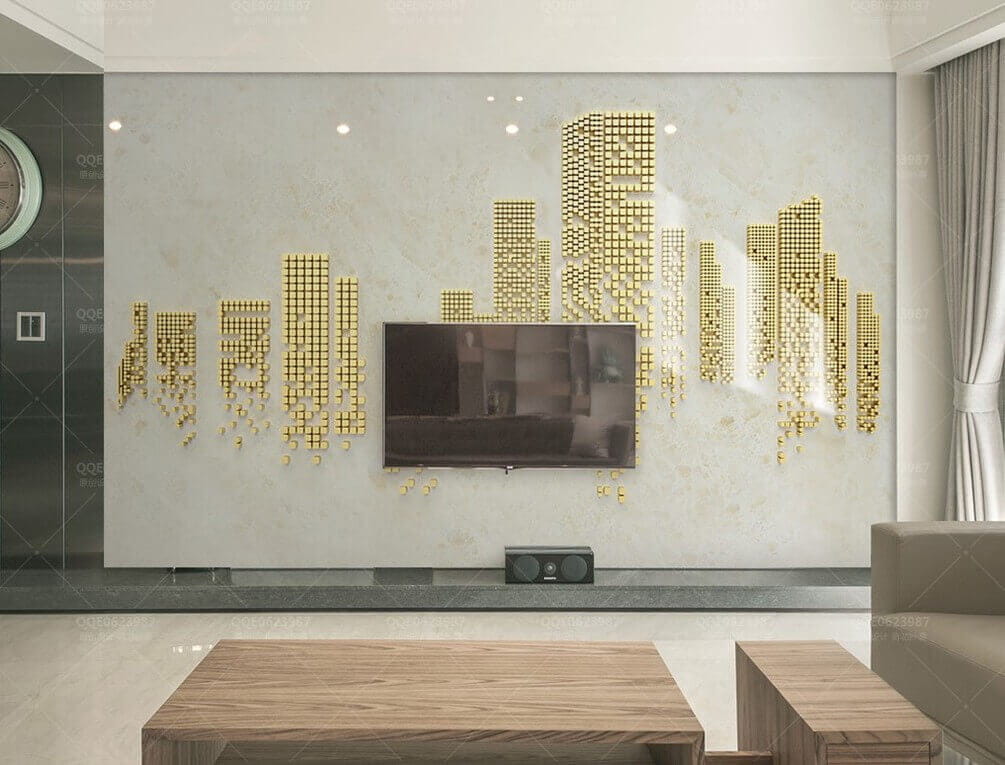 City in gold dots — interior 2