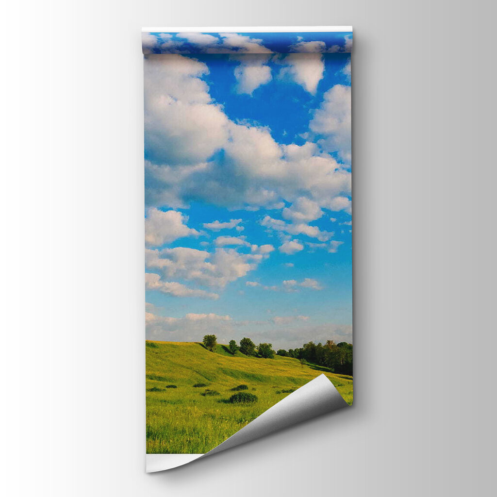 Meadow through open window — product view