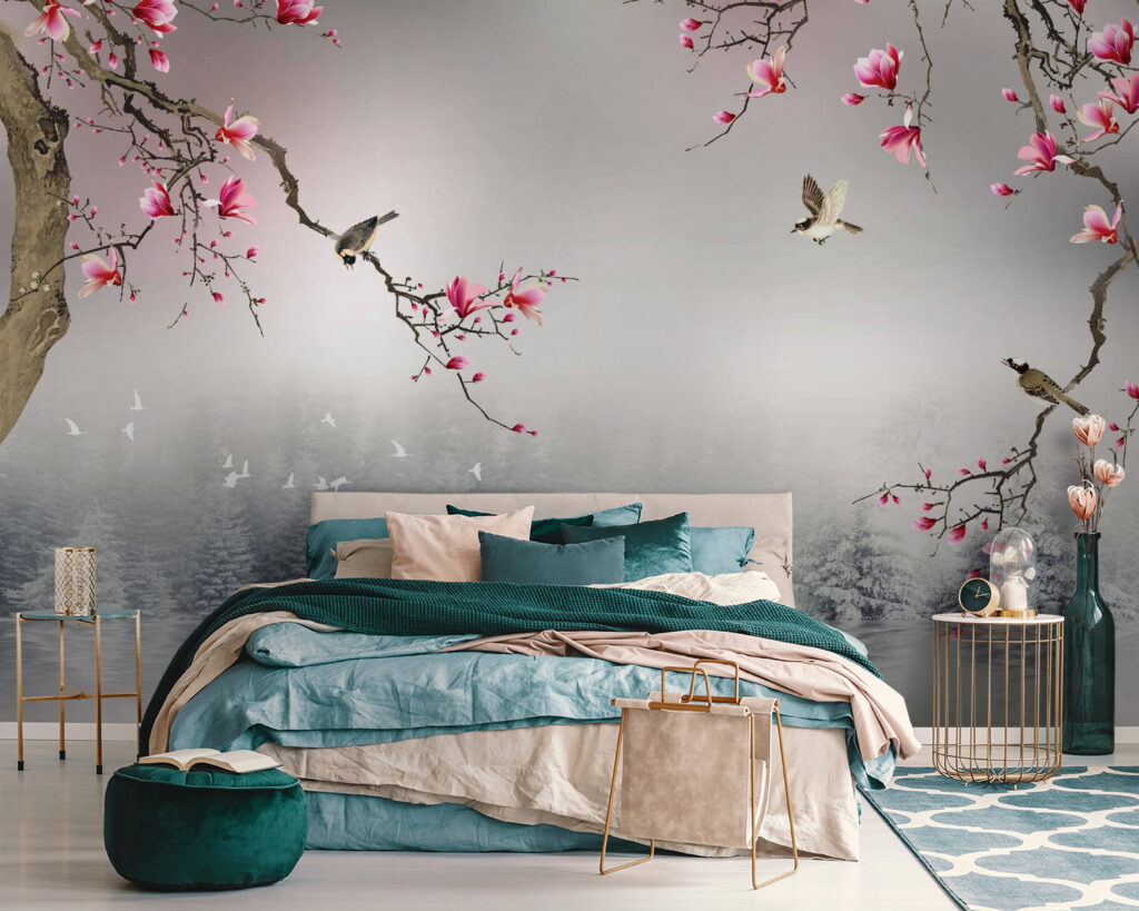 Winter lake under blossom — interior 1