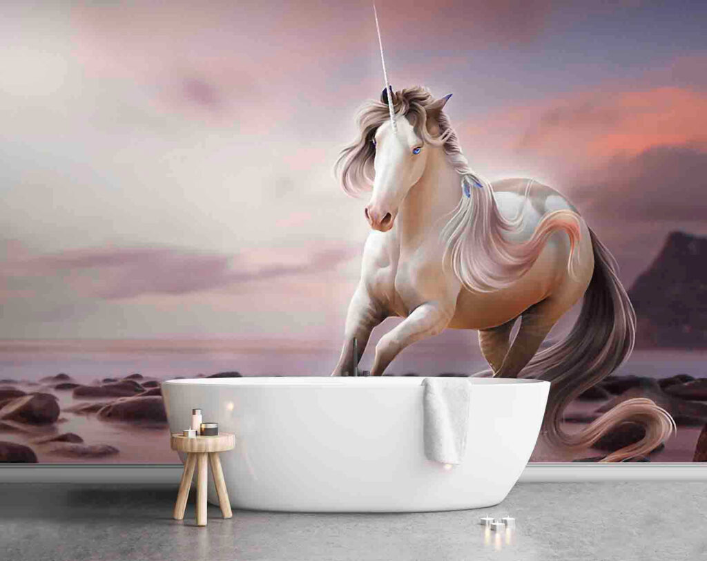 Unicorn at dusk — interior 1