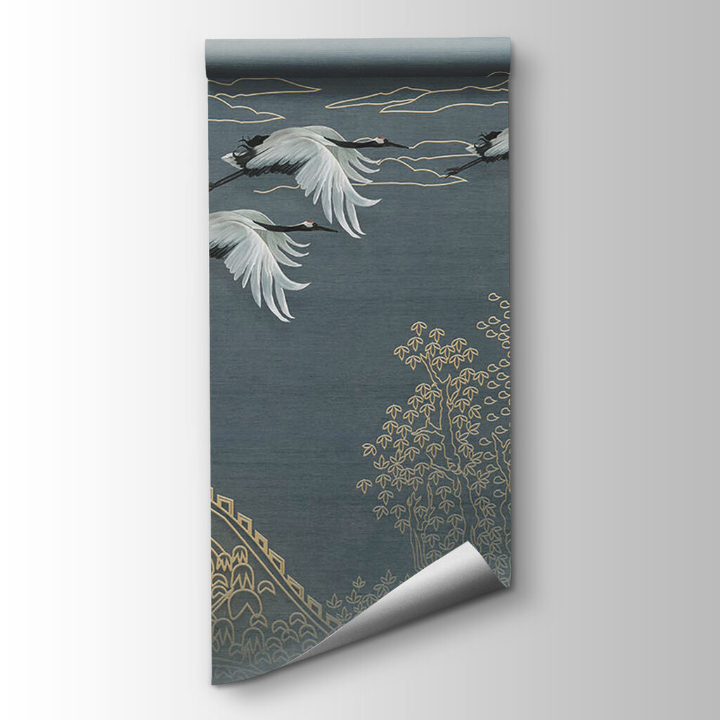 Cranes among golden pagodas — product view