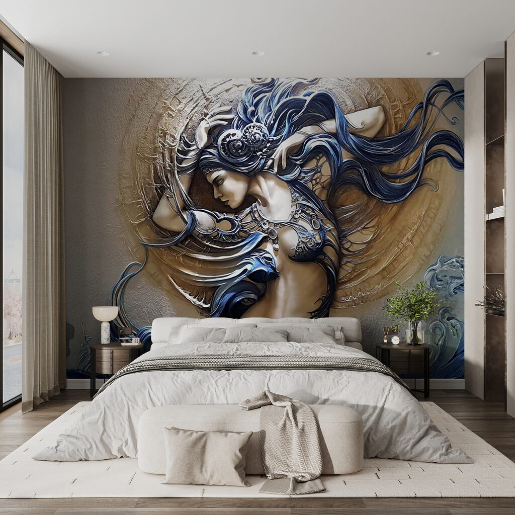 Woman with wavy curls — interior 6