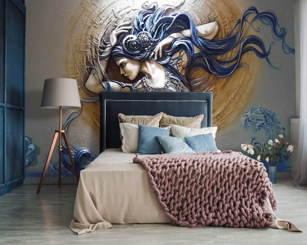 Woman with wavy curls — interior 3