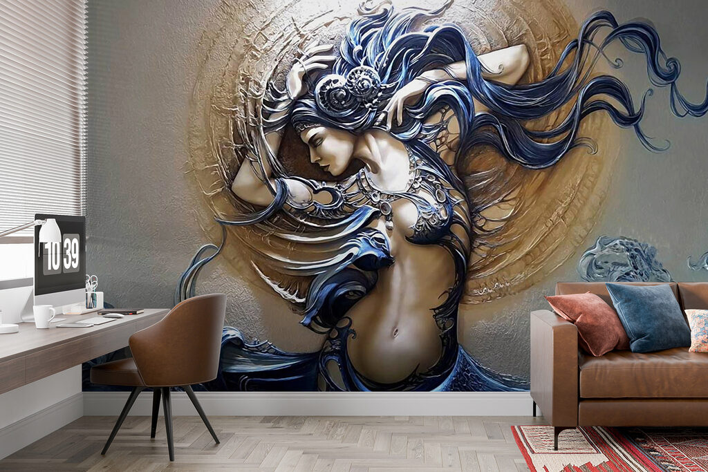 Woman with wavy curls — interior 7