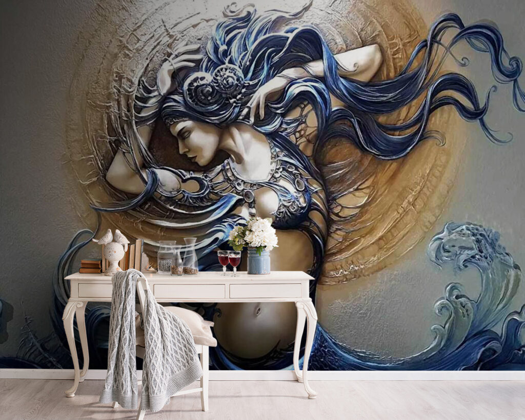 Woman with wavy curls — interior 5