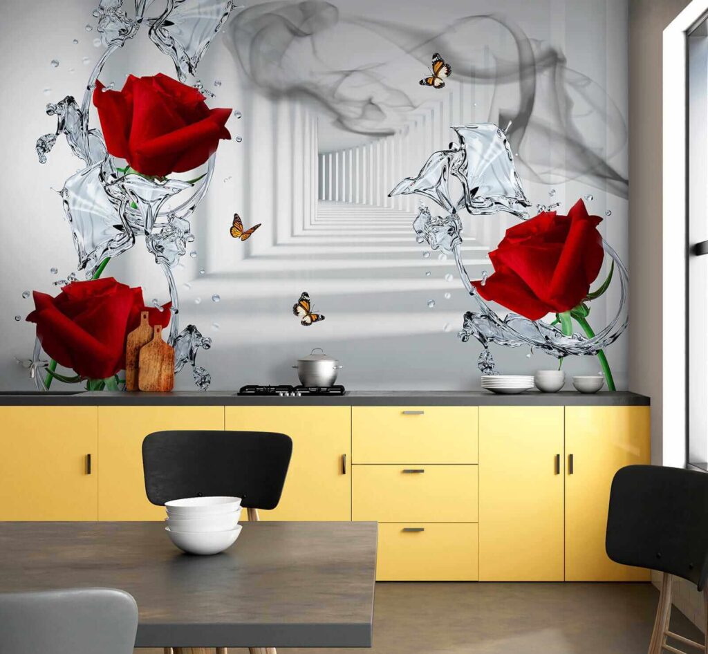 Red roses with depth — interior 9
