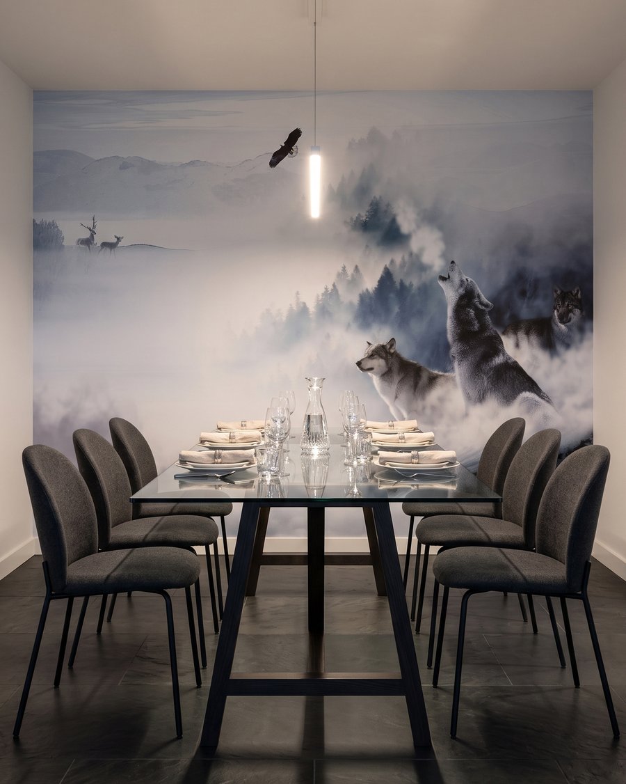 Wolves in the Mist in an interior