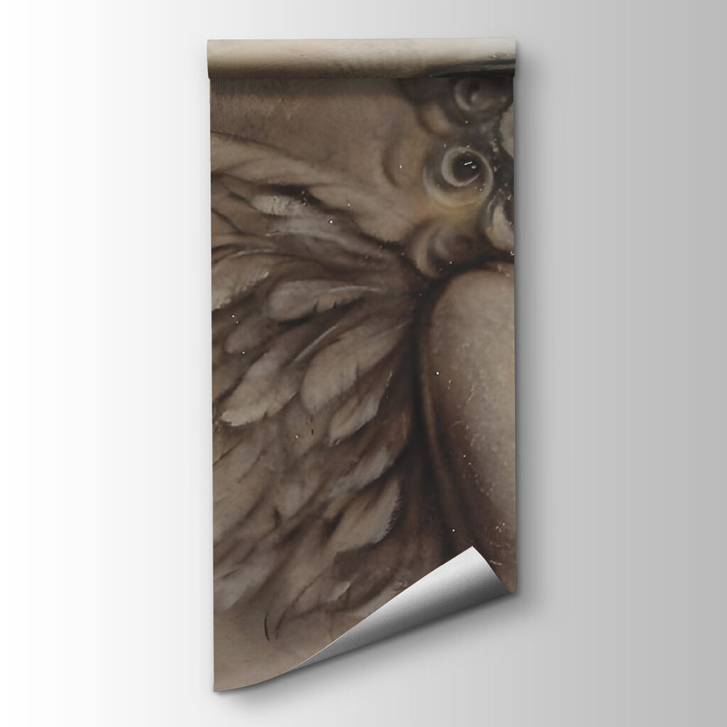 Angel in charcoal drawing — product view