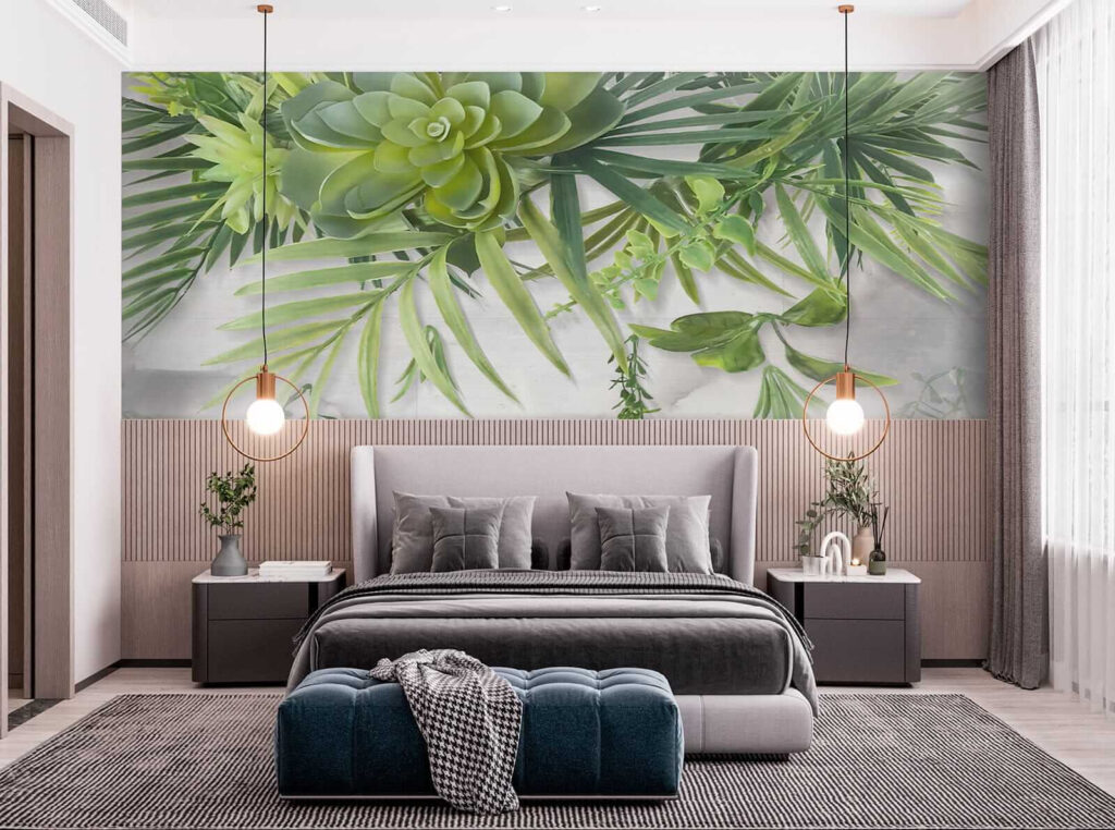 Hanging leaves and succulents — interior 7