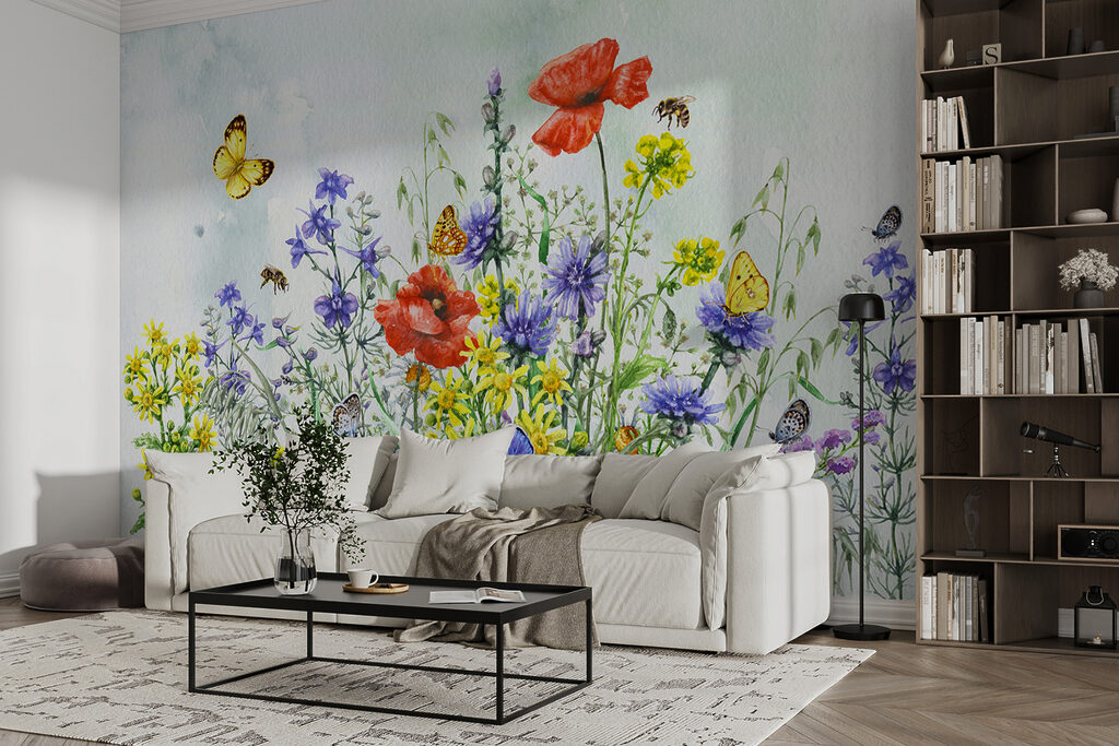 Tall stems in grass — interior 10