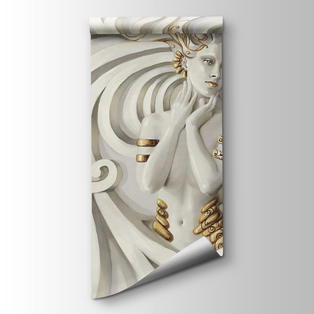 Woman among white curls — product view