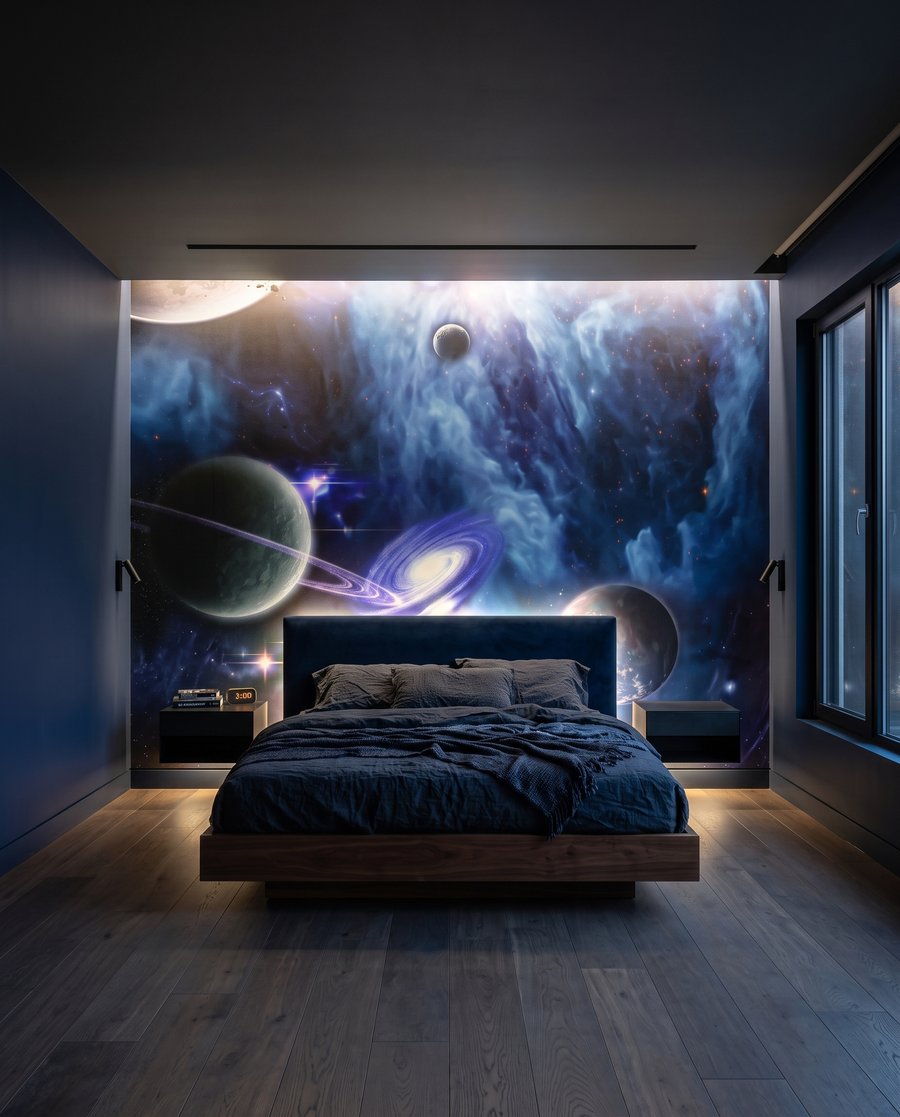 Deep Space Journey in an interior