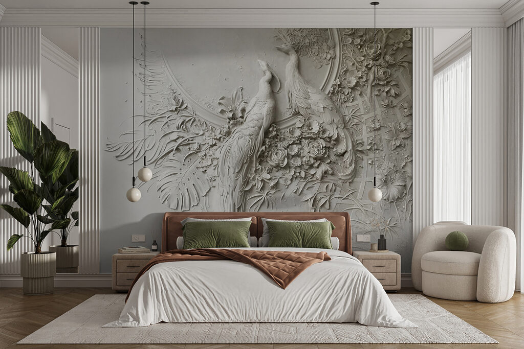 Birds in pale relief — interior 6