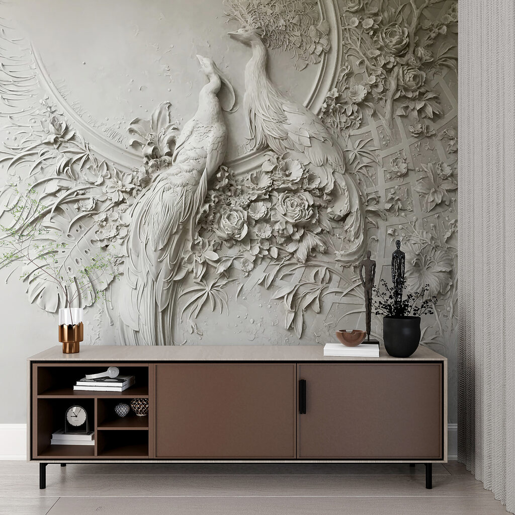 Birds in pale relief — interior 7