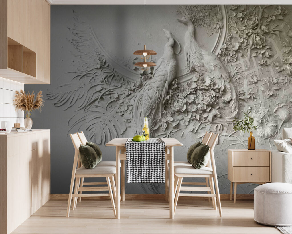Birds in pale relief — interior 4