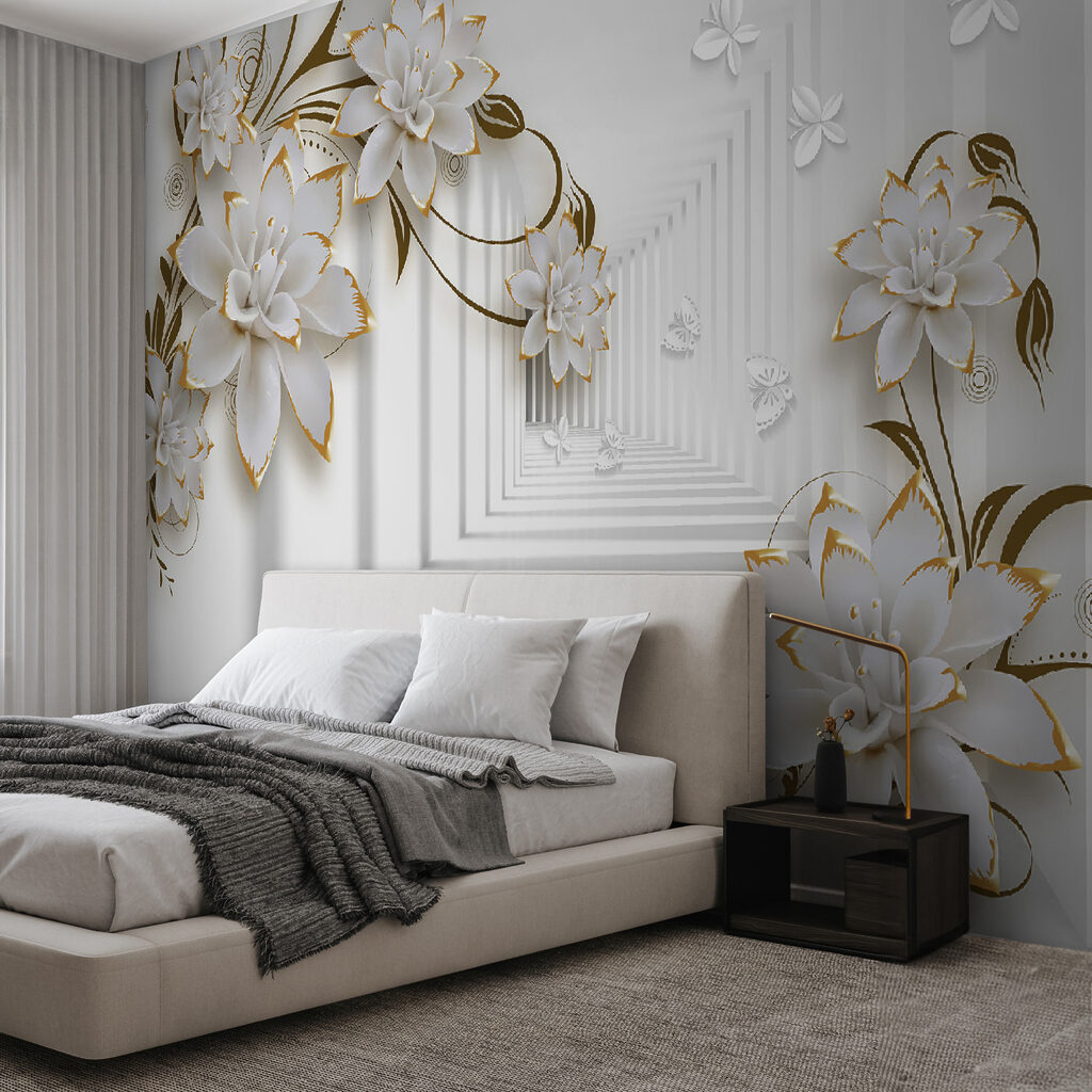 Flowers along a corridor — interior 8