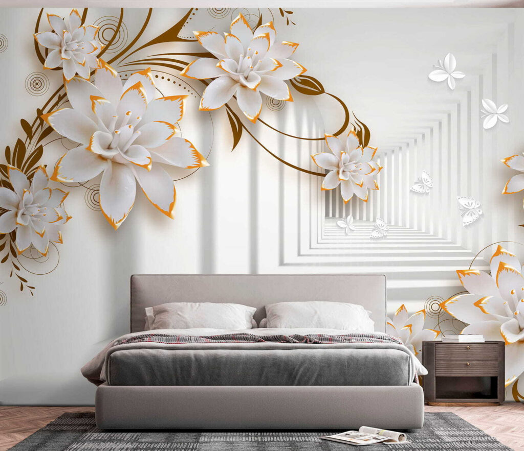 Flowers along a corridor — interior 4
