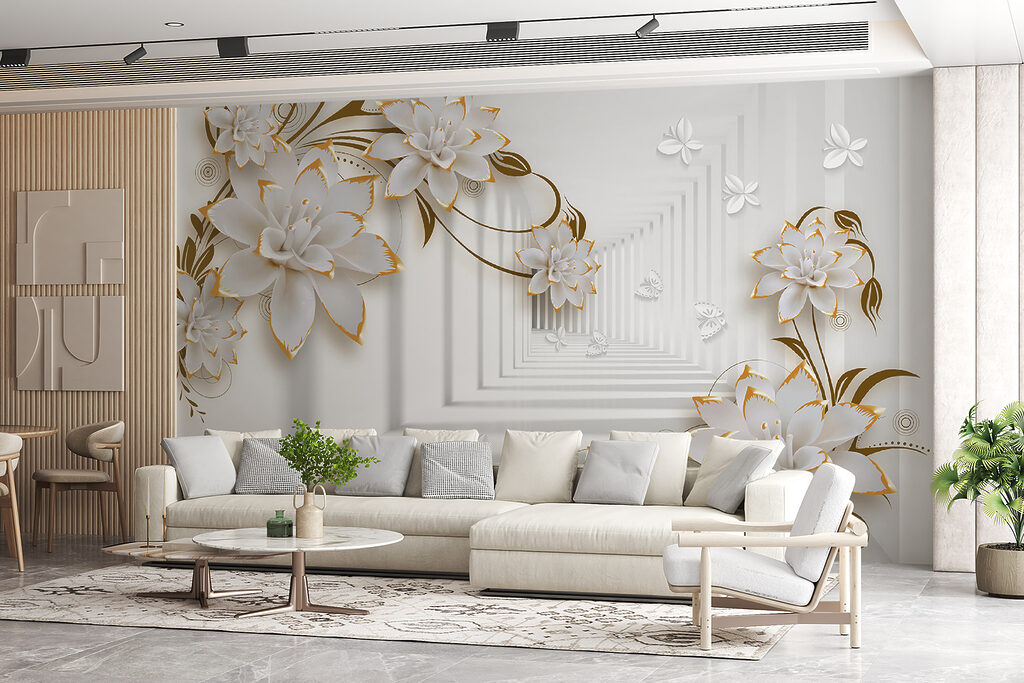 Flowers along a corridor — interior 9