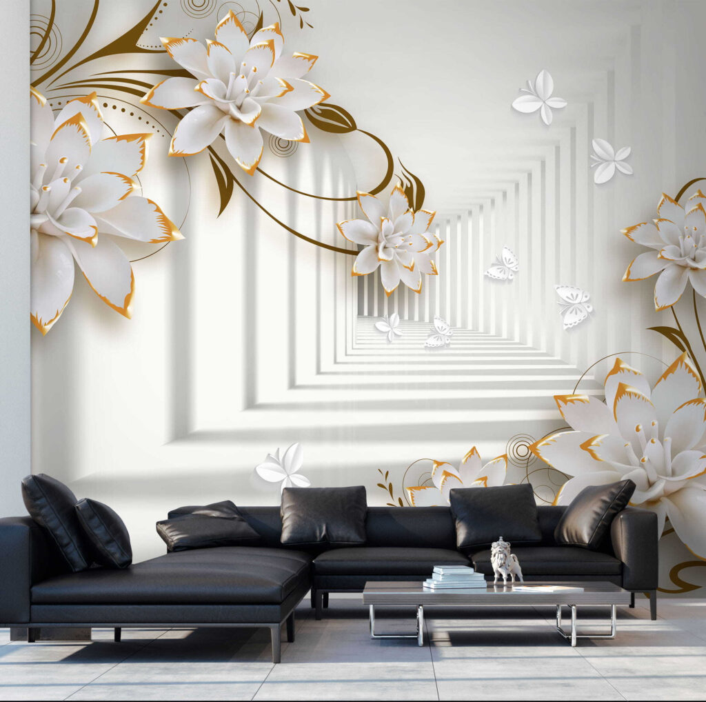 Flowers along a corridor — interior 6