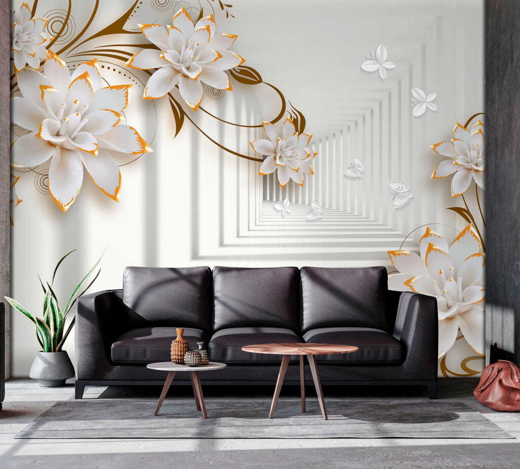 Flowers along a corridor — interior 7