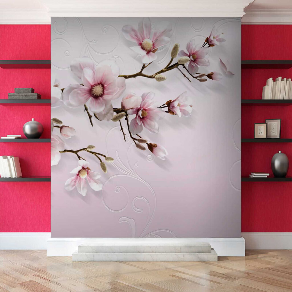 Magnolia on soft pink — interior 7