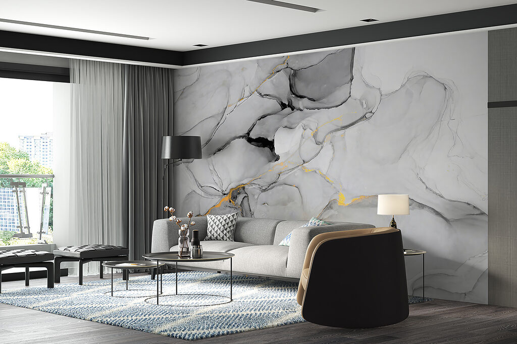 Grey clouds, golden veins — interior 6
