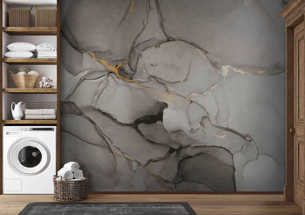 Grey clouds, golden veins — interior 5