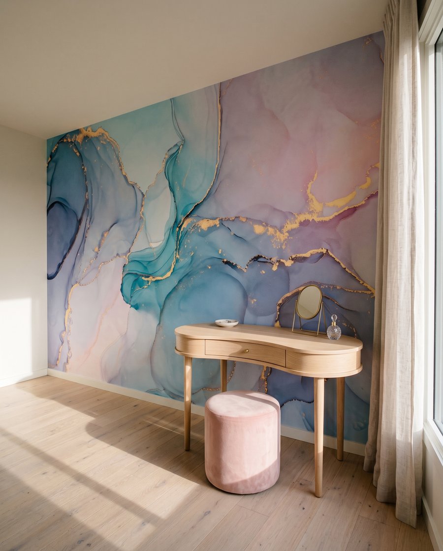 Watercolour Mineral Veins — interior 3