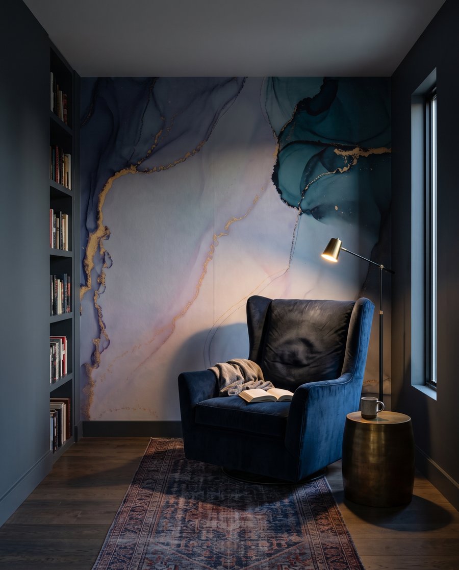 Watercolour Mineral Veins — interior 4