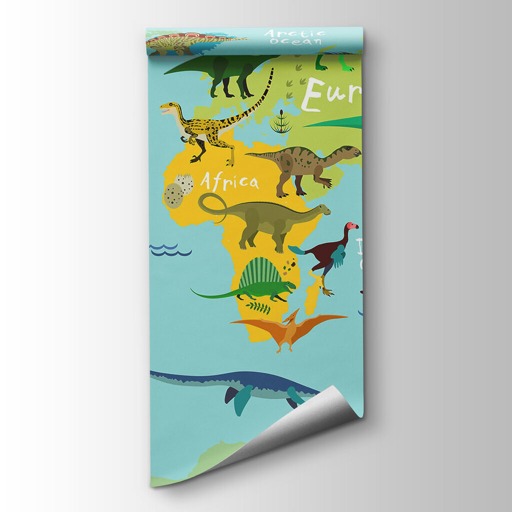 Dinosaur World Map — product view