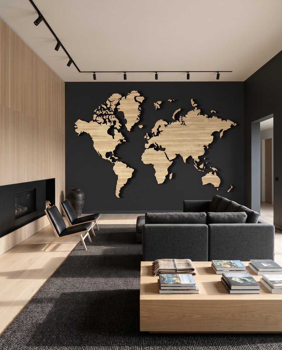 World in Wood in an interior