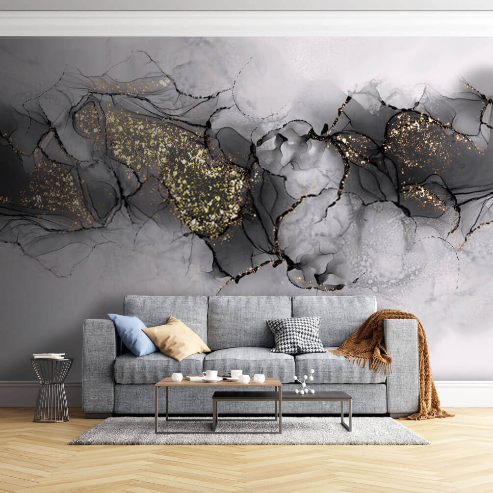 Grey clouds, gold flecks — interior 1