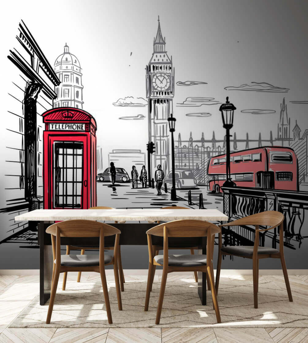 London Sketchbook in an interior