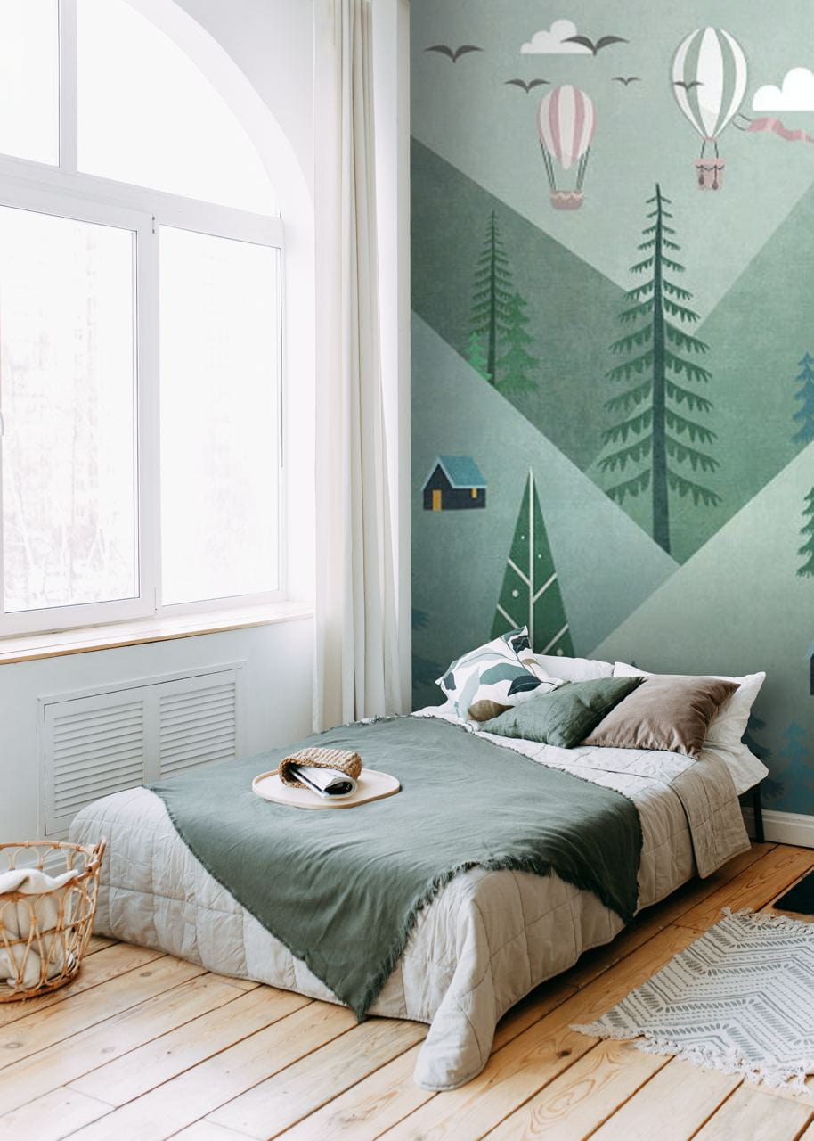 Misty hills and balloons — interior 2