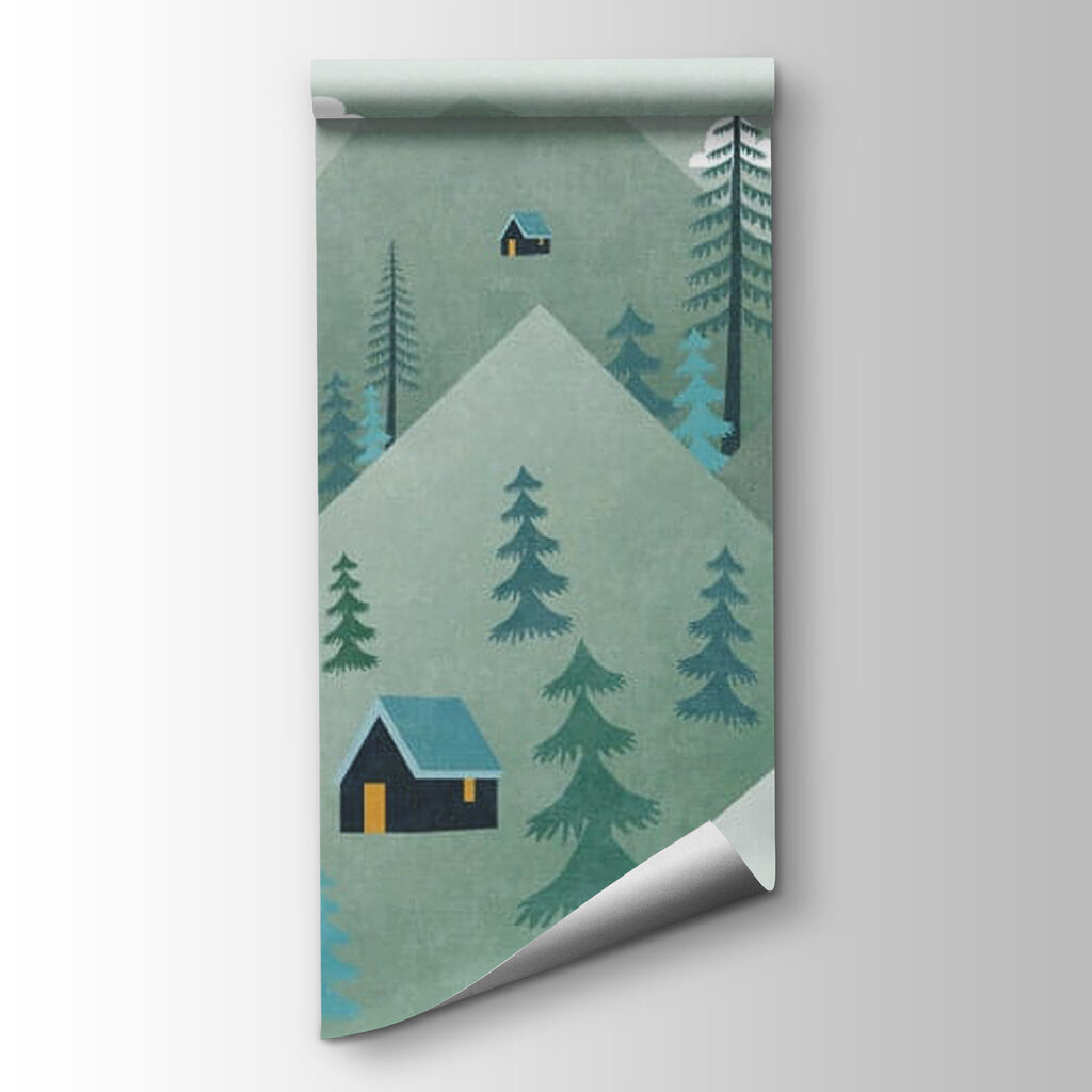 Misty hills and balloons — product view
