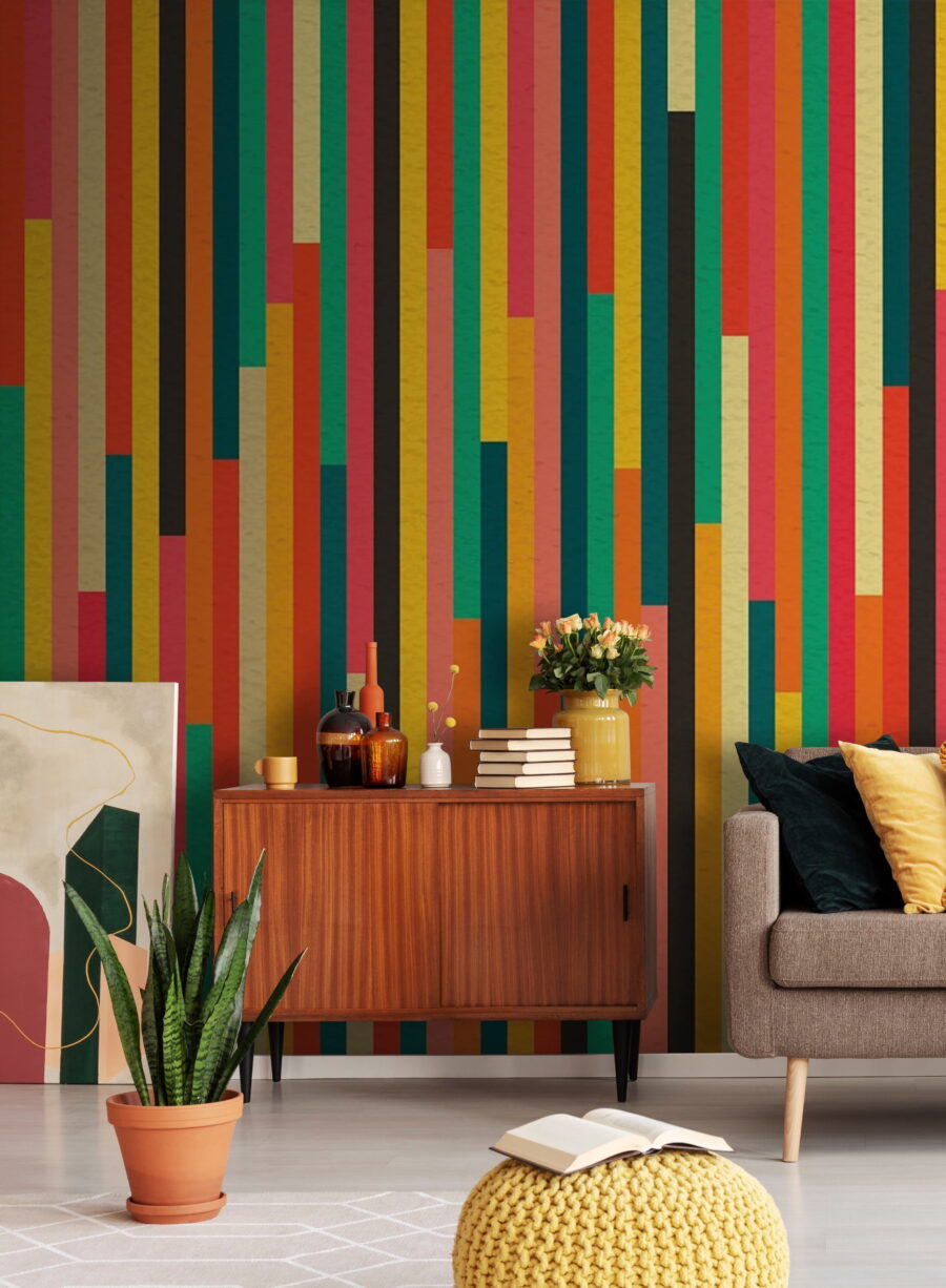 Narrow festive stripes — interior 1