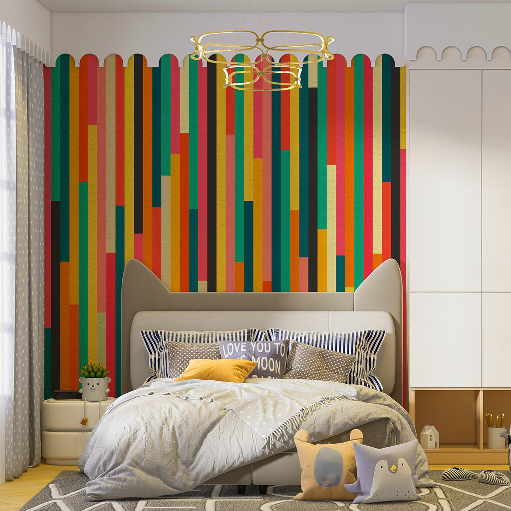 Narrow festive stripes — interior 2