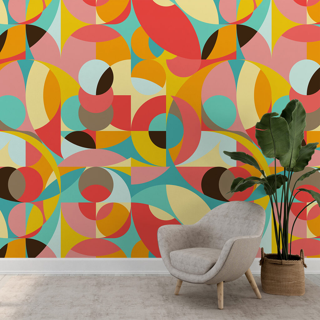 Bold quarter circles — interior 3