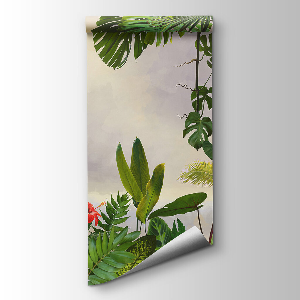 Jungle leaves, pale centre — product view