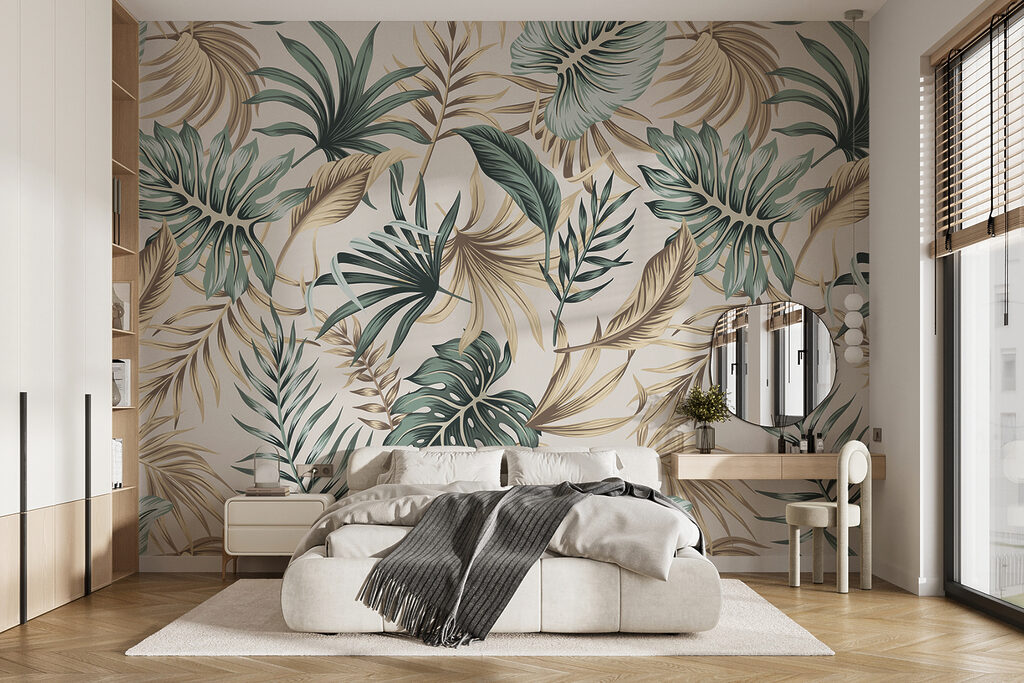 Leaves in soft greens — interior 6