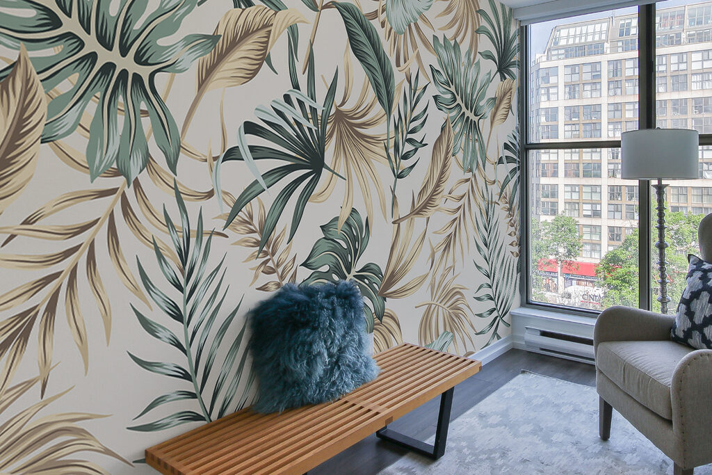 Leaves in soft greens — interior 9