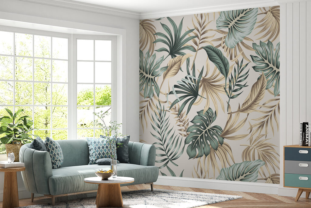 Leaves in soft greens — interior 10