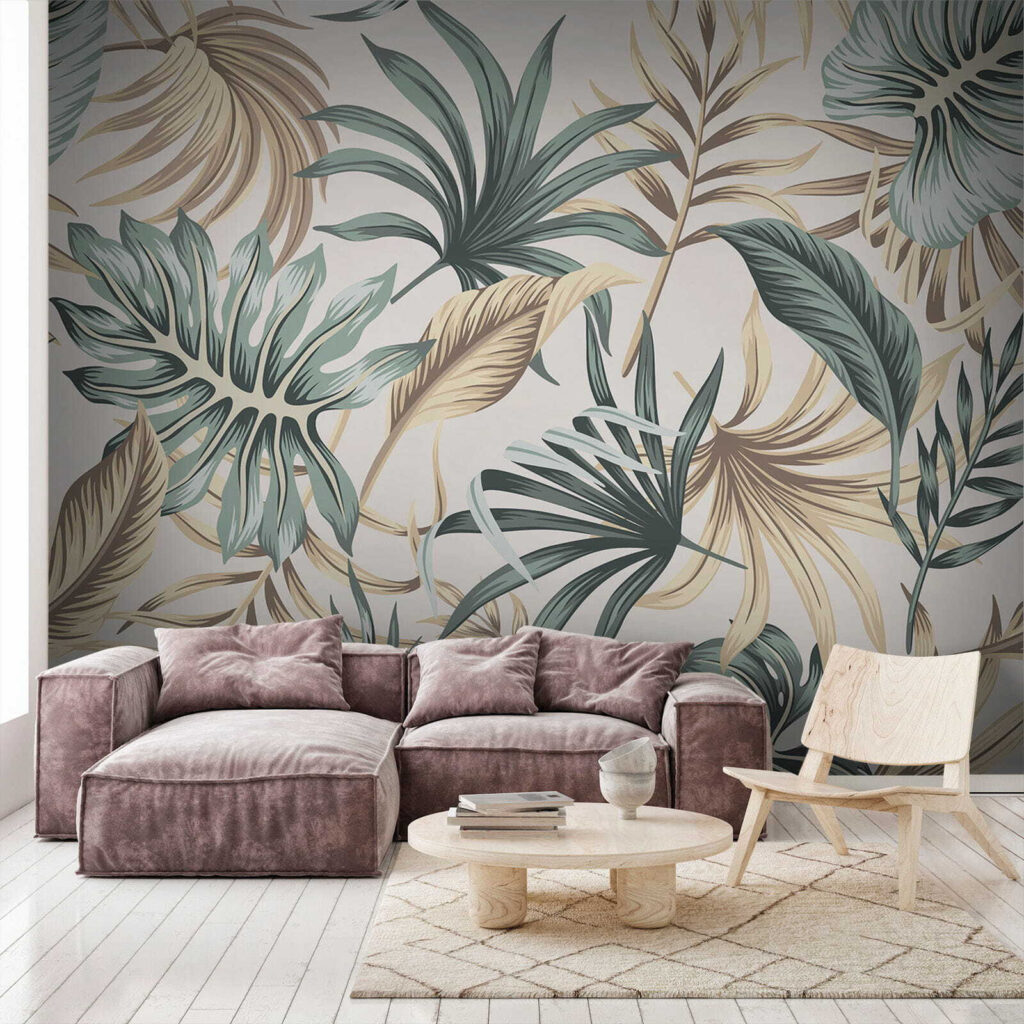 Leaves in soft greens — interior 1
